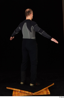 George black thermal underwear clothing standing whole body 0015.jpg